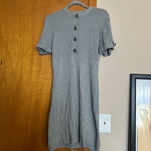 Trina Turk Gray Knit Mini Dress